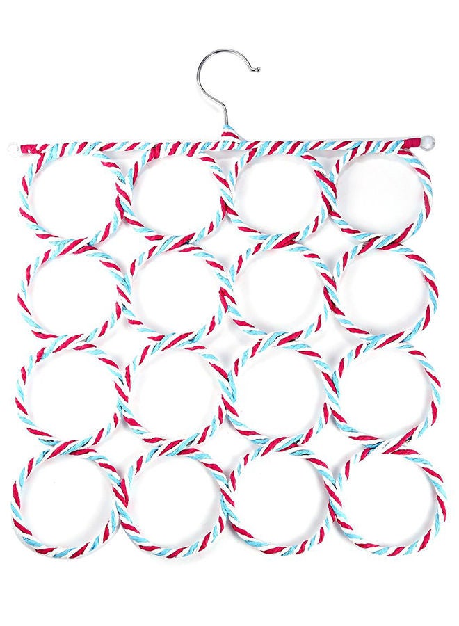 NIBEMINENT 16-Holes Ring Folding Scarf Holder Multicolour - Image 1