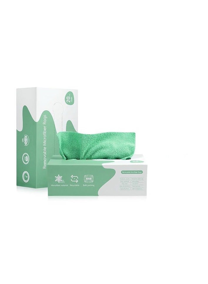 20pcs Disposable Cleaning Cloths Microfiber Cleaning Wipes Reusable with Dispenser Box, Car Wet Wipes for Home Kitchen Cleaning - Image 3