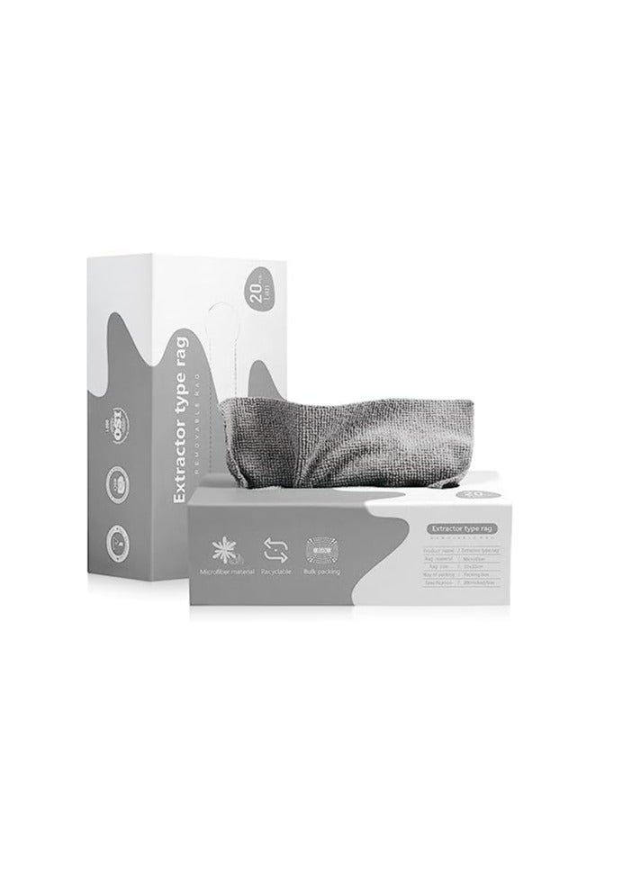 20pcs Disposable Cleaning Cloths Microfiber Cleaning Wipes Reusable with Dispenser Box, Car Wet Wipes for Home Kitchen Cleaning - Image 1