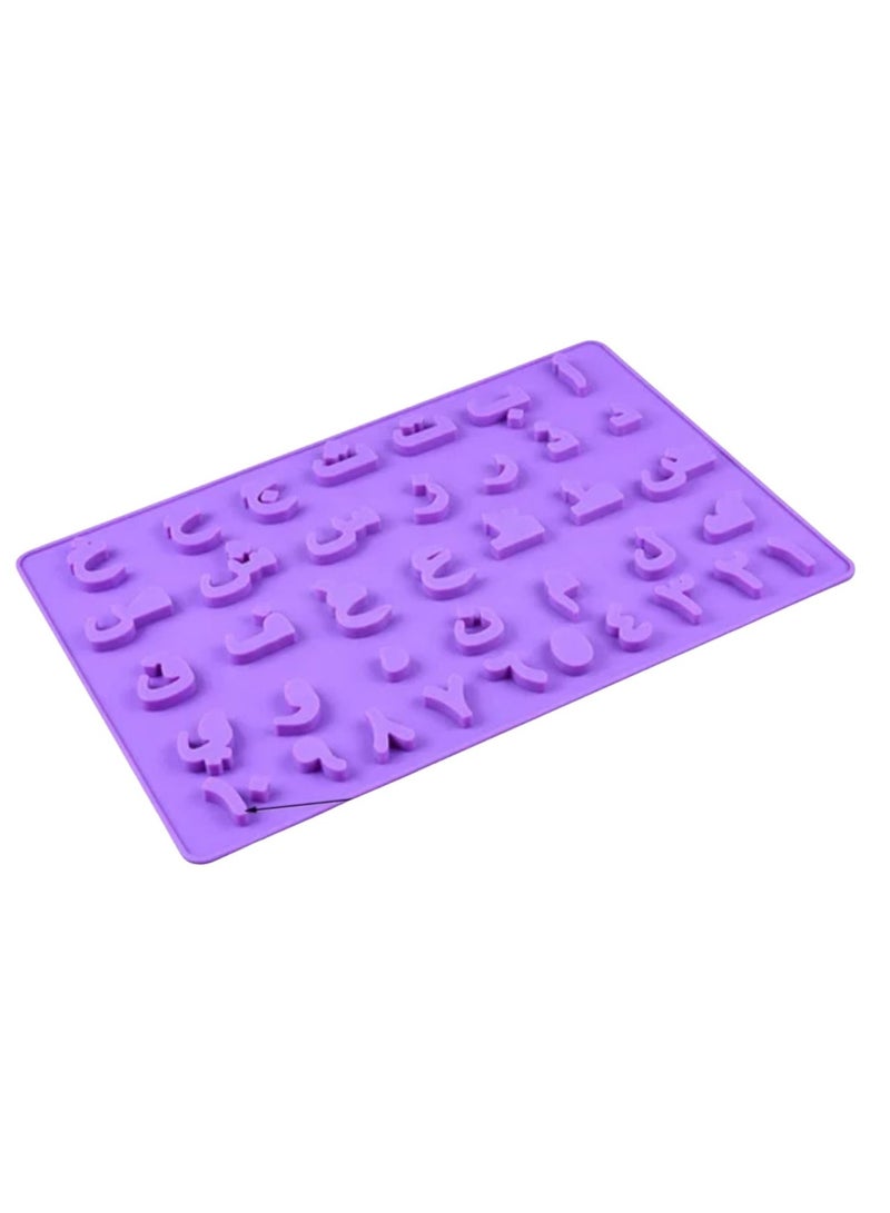 asmat Arabic Numbers & Letters Silicone Mold - Food-Grade Non-Stick Mould for Baking, Chocolate, Candy, Fondant, Resin Crafts, Soap Making, Heat-Resistant & Easy to Clean – Perfect for Educational & Creative Projects - Image 2