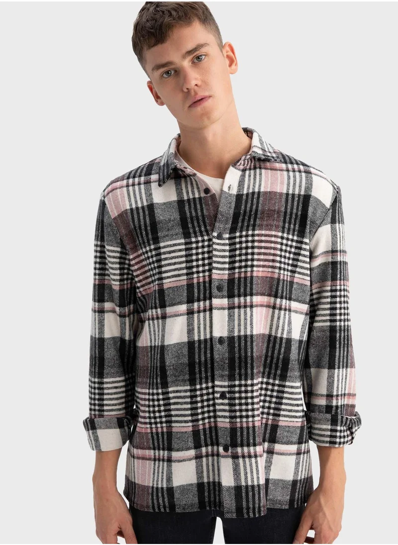 DeFacto Checked Regular Fit Shirt