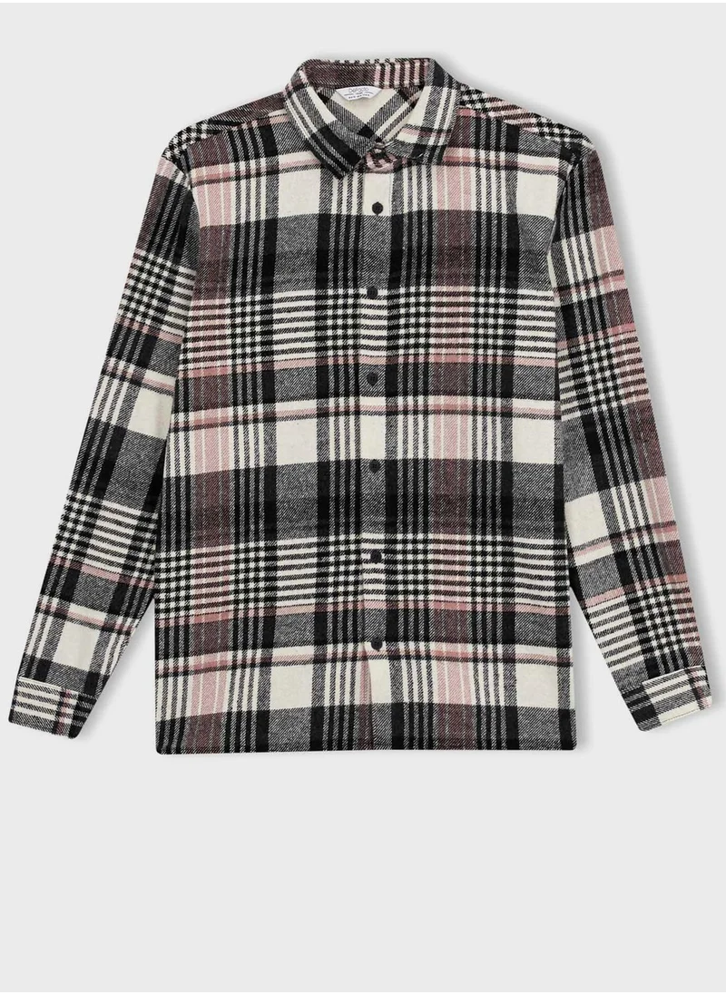 DeFacto Checked Regular Fit Shirt