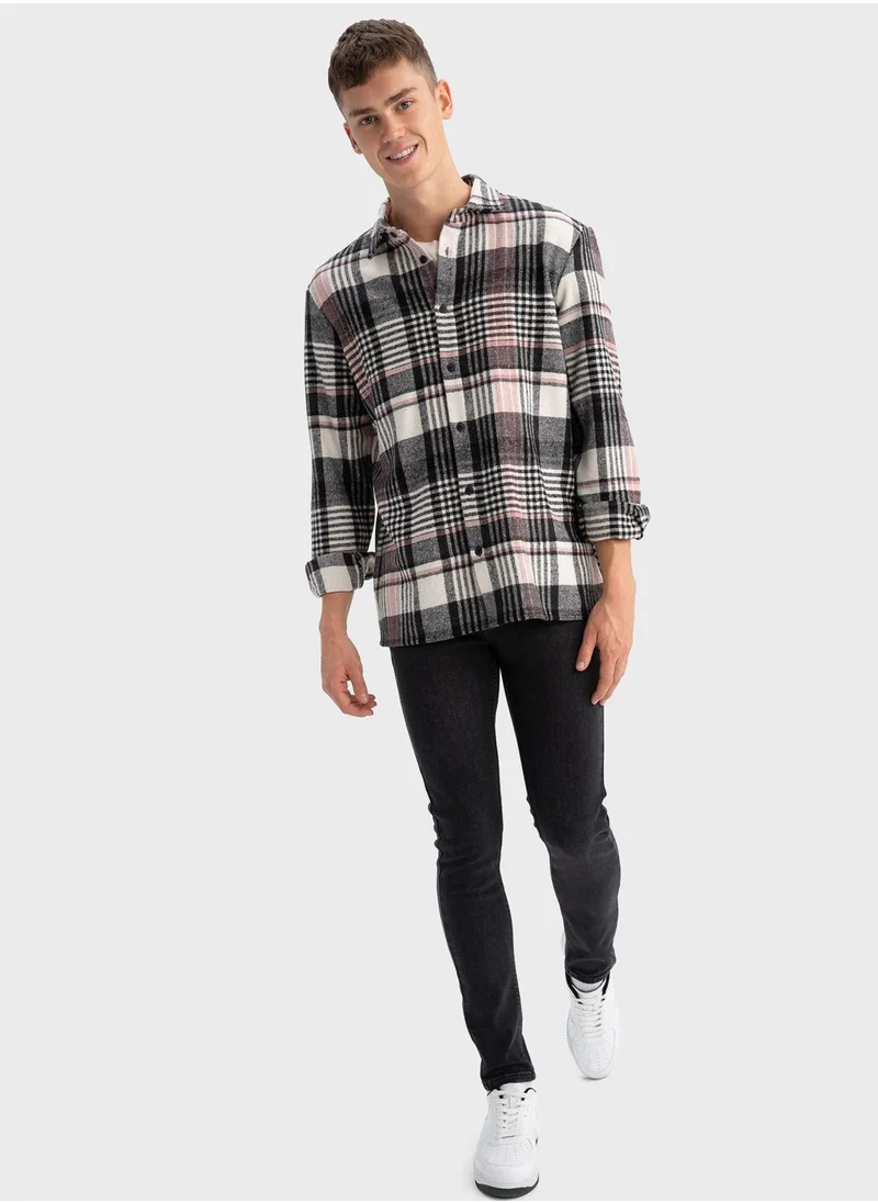 DeFacto Checked Regular Fit Shirt
