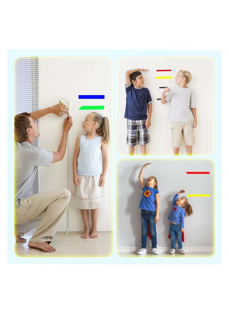 SYOSI - 7 Pcs Pinstripe Tape Whiteboard Line 8mm Thin Dry Erase Board Lines for Graphic Chart Art Grid Marking Identification Transformer Insulation Color 216ft Per Roll - Image 1