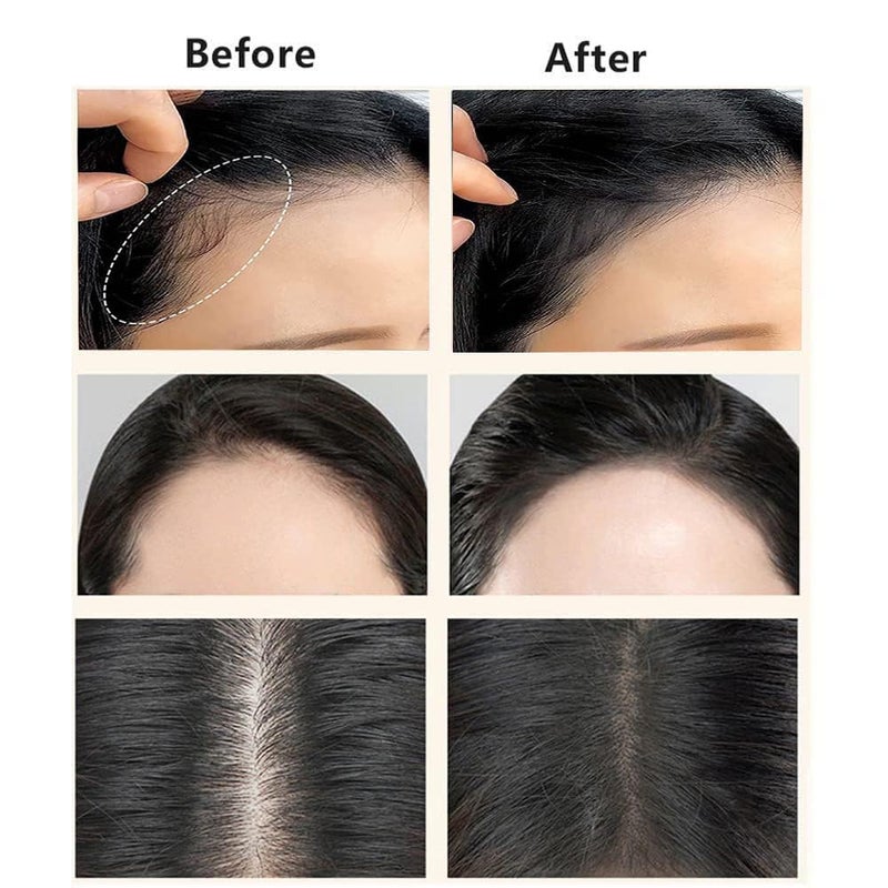 Victocity Enterprise victocity enterprise Natural Hairline Powder Hair Shading Sponge Pen Hairline Shadow Powder Stick Quick Hair Root TouchUp Paired With 2 Pairs Of Eyebrow Stamp Black 1 - Image 2