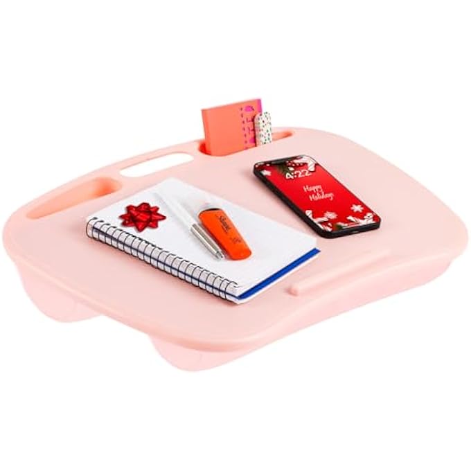 LAPGEAR MYDESK 44434 DESK WITH PHONE STAND AND PHONE STAND FOR LAPTOPS UP TO 15.6 INCHES - Image 1