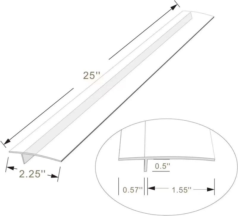 liboyixi Silicone Kitchen Stove Gap Covers  Kitchen Counter Gap Anti-Slip Non-Tacky Filler Seals Spills Between Counter  Stovetop  Oven  Washer  Sheat-Resistant Et Of 2 (25Inches  Translucent) By Liboyixi - Image 2
