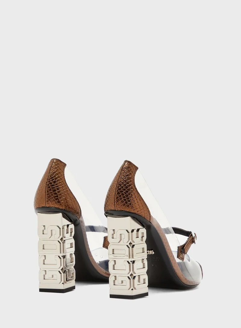 GCDS Block Heel Pump