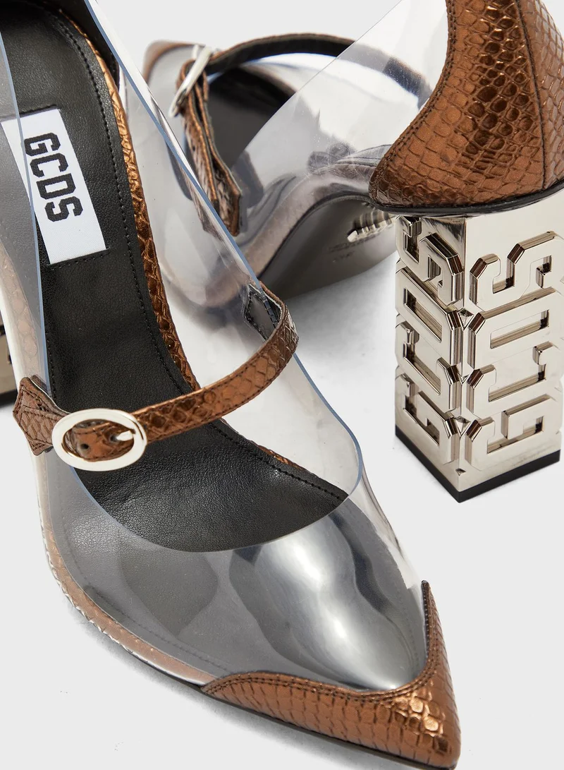 GCDS Block Heel Pump