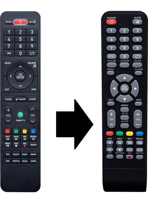 Saba Android Smart LED TV Remote - Equivalent