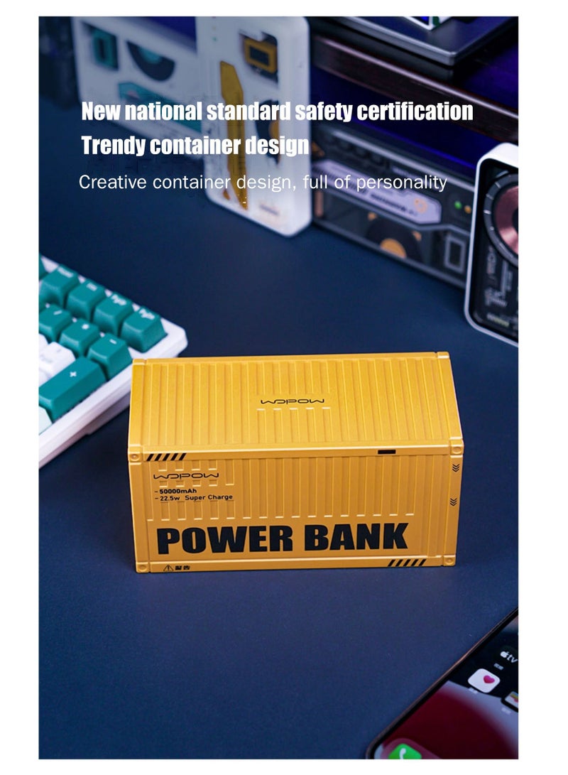 وبو WOPOW PD35 22.5W حاوية شحن سريع باور بانك صغير محمول 50000 مللي أمبير - Image 4