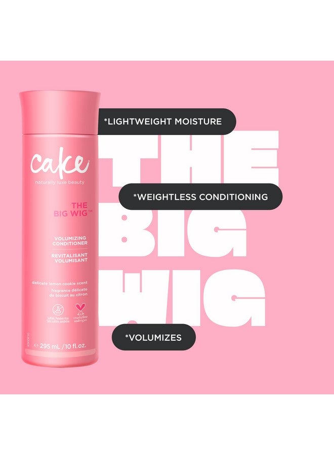 Cake Beauty Volumizing Conditioner, The Big Wig - Body Boosting & Weightless Conditioning - With Sunflower Seed Oil, Rice Protein & Shea Butter - For All Hair Types - 10 Fl Oz / 295 ml - Image 5