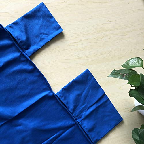 VOCOOL Chaise Lounge Cover Pool Chair Cover Soft and Quick Dry Beach Chair Towel Cover with Pocket for Sun Lounger Pool Sunbathing Garden Beach Hotel, No Slide, Blue 85" L x 30" W - Image 4