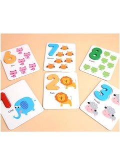Cordova Montessori Counting Toys Learning Set Toddlers Abacus Math Words Game Counting Sticks and Puzzles Wooden Educational Montessori Preschool  - Image 4
