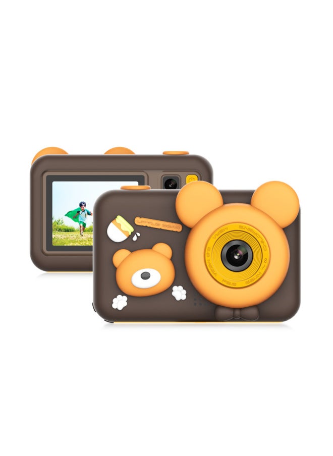 Generic Cute Children Digital Camera HD Photographable Print Boys And Girls Cartoon Toy Baby Birthday Gift-Body Color:Coffee  - Image 1