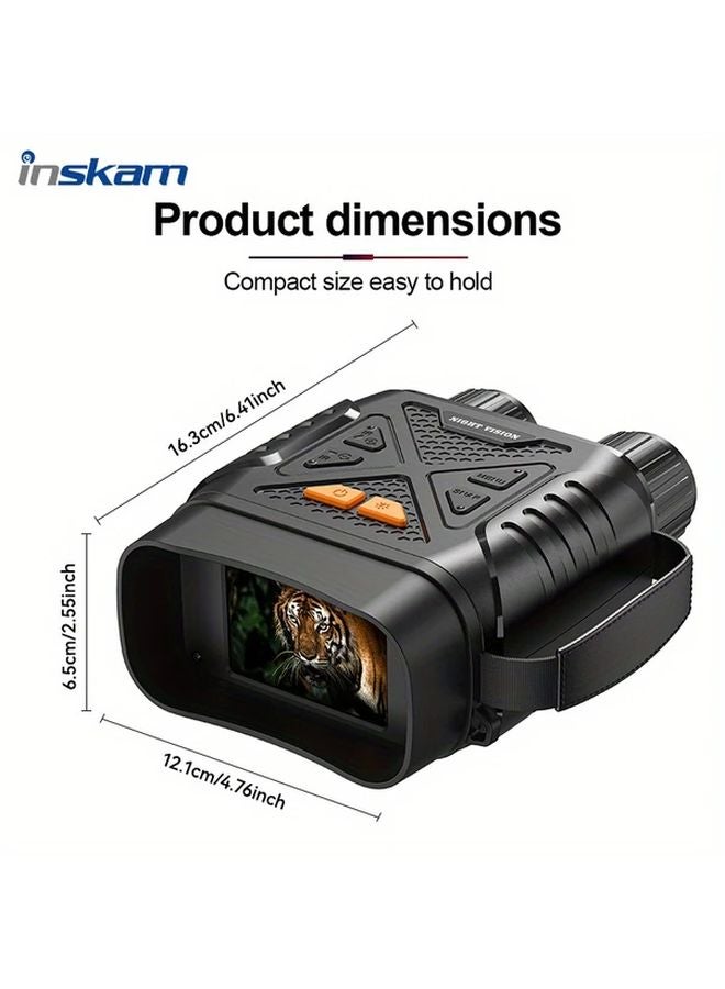 Black Night Vision Binoculars Portable Digital With 28 Inch Display USB Battery Dual Use - Image 3