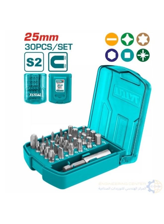 Total TACSD18306 30-Piece Magnetic Screwdriver Bit Set