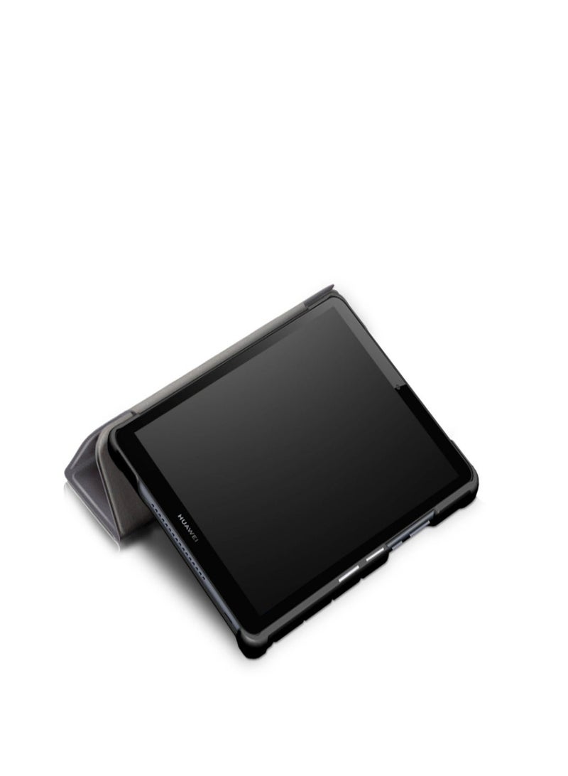 Pu Leather Case Cover Slim Shockproof Skin Smart Tablet Case For Huawei Mediapad M5 Lite Grey - Image 5