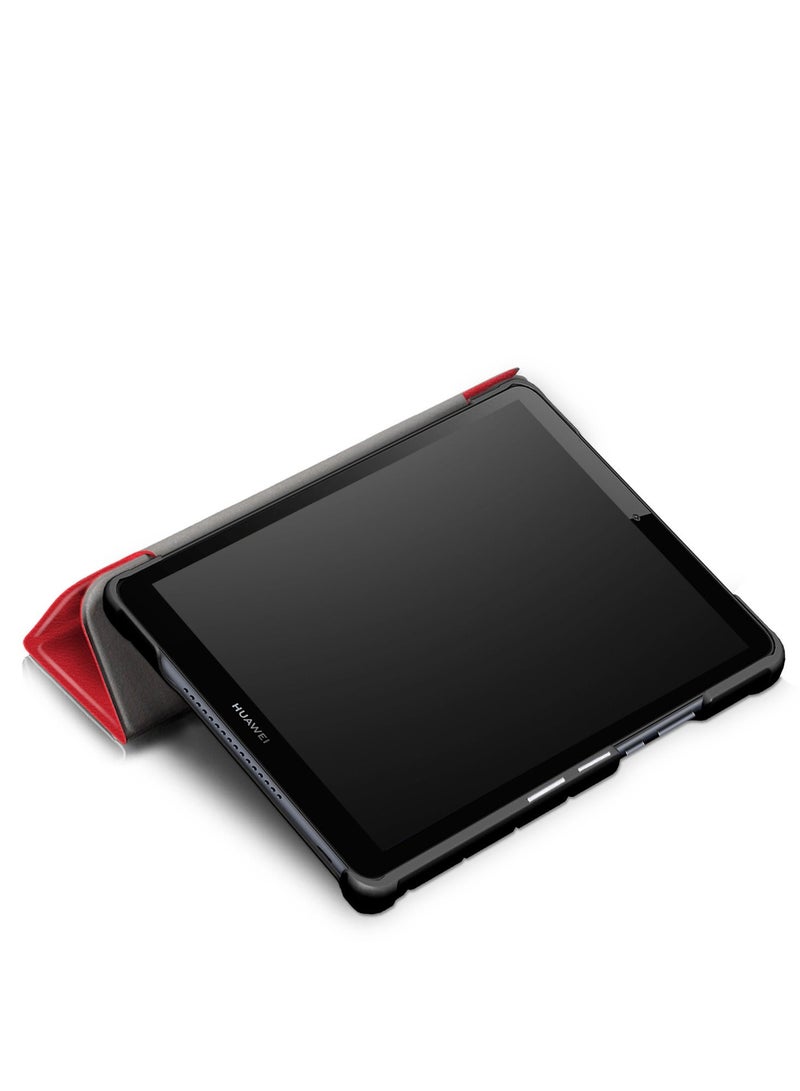 Pu Leather Case Cover Slim Shockproof Skin Smart Tablet Case For Huawei Mediapad M5 Lite Grey - Image 2