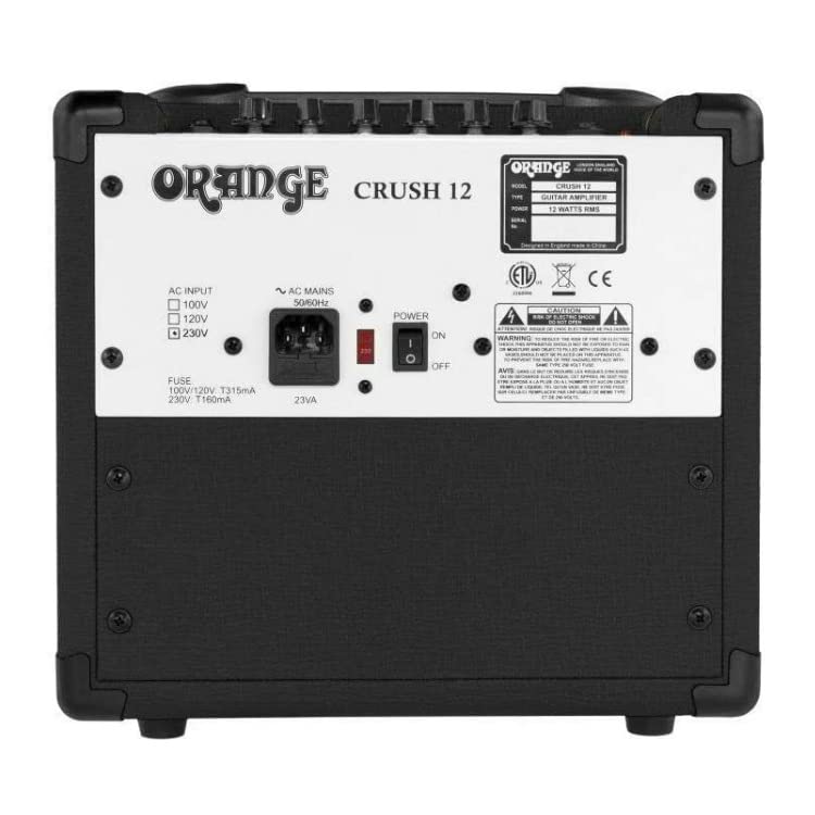 Orange Crush 12-12W 6" Guitar Amplifier and Speaker Combo, Black - Image 5