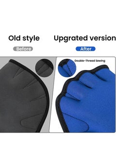 Excefore 2 Pairs Aquatic Gloves for Helping Upper Body Resistance, Webbed Swim Well Stitching, No Fading, Sizes Men Women Adult Children Fitness Water Resistance Training  - Image 3