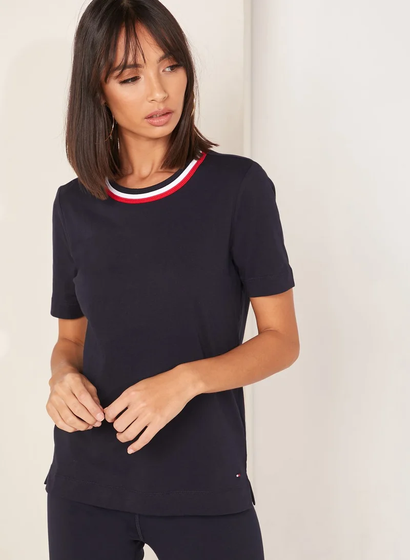 TOMMY HILFIGER Contrast Collar T-Shirt