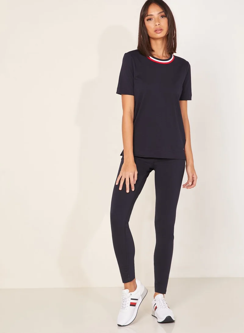 TOMMY HILFIGER Contrast Collar T-Shirt