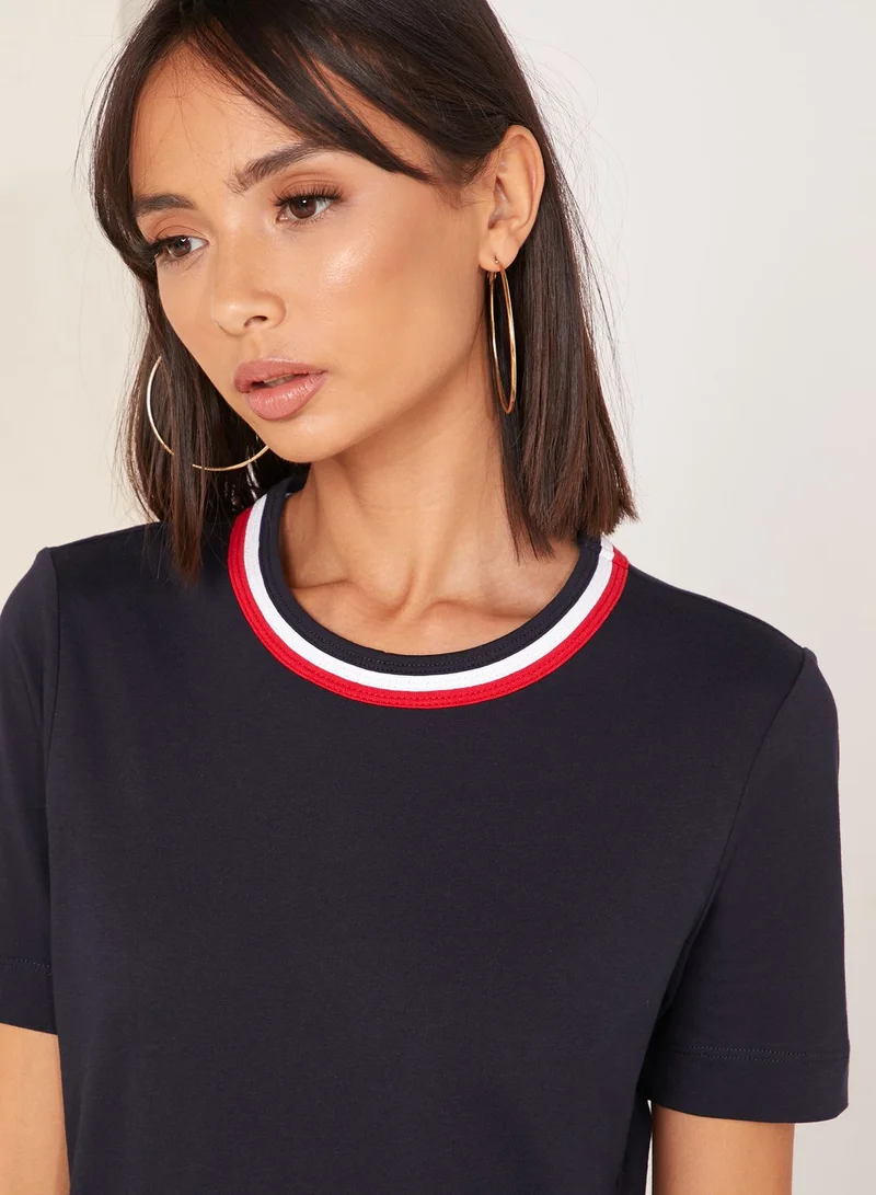 TOMMY HILFIGER Contrast Collar T-Shirt