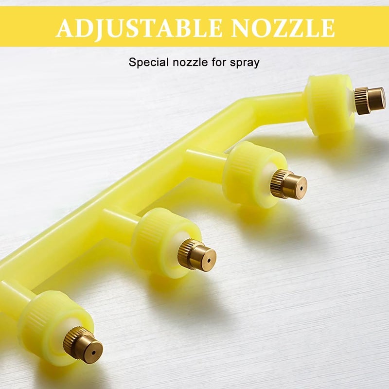 HASTHIP ® Garden Sprayer Nozzle - 4 Spout High Pressure Water Spray Head - Adjustable Multi-Pattern Garden Watering Nozzle for Plants, Lawn, Grass & Outdoor Use - Image 3