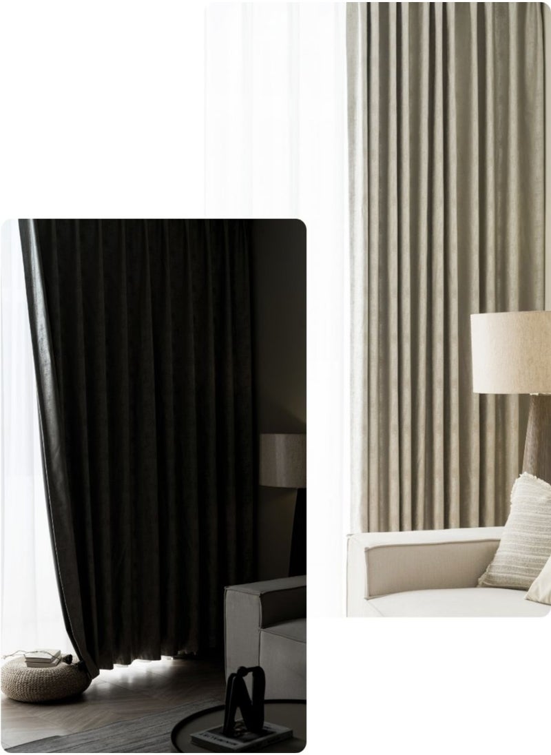 Golden Homee Bedroom Blackout Curtain 1 piece Insulation Noise Reduce Heat  - Image 5