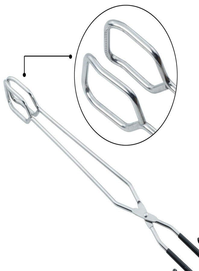HINMAY Extra Long Scissor Tongs 16-Inch Stainless Steel Barbecue Grilling Tongs - Image 2