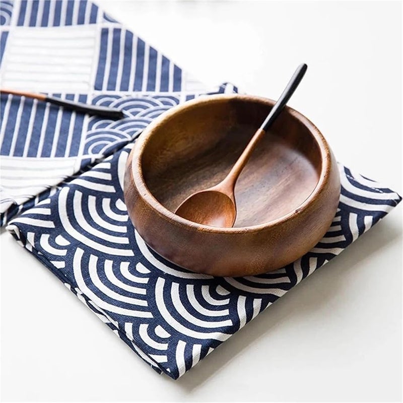 مناديل العشاء من خليط البوليستر والقطن على الطريقة اليابانية 40x40 سم 4 قطع قماش للمناديل - Image 5