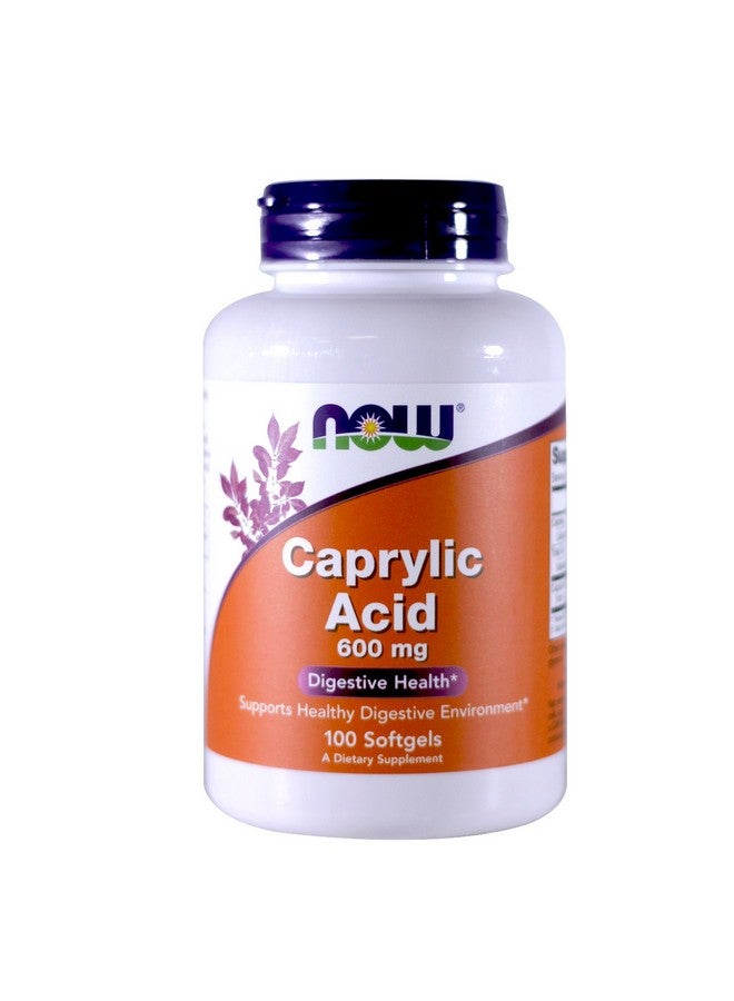 Now Foods Caprylic Acid 600mg, 100 Softgels - (Pack of 2) - Image 1
