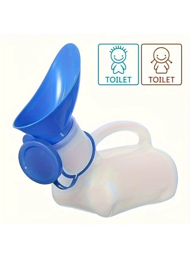 White Portable Travel Toilet Leak Proof Design with Ergonomic Handle for Camping Car RV Outdoor - Image 3