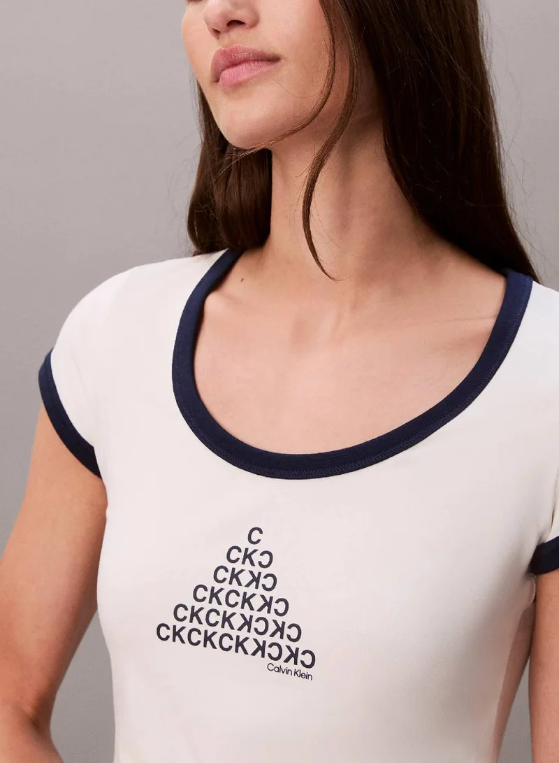 Calvin Klein Tofu Graphic T-shirt for Women | Best Price UAE