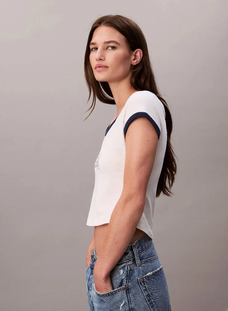 Calvin Klein Tofu Graphic T-shirt for Women | Best Price UAE