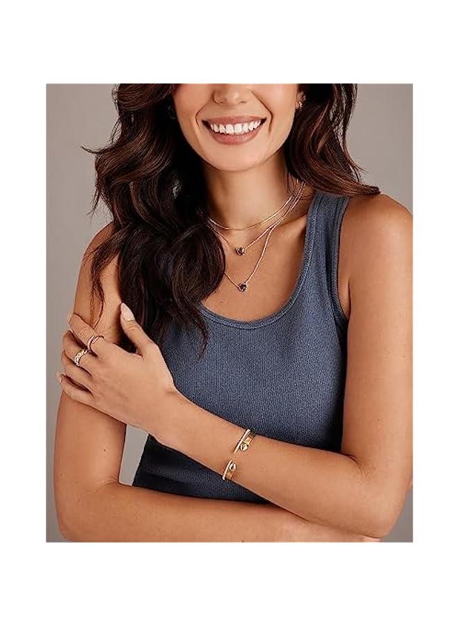 PAVOI 14K Gold Plated Cubic Zirconia Claw Bangle Bracelet | Elegant CZ Cuff Bracelets for Women - Image 5