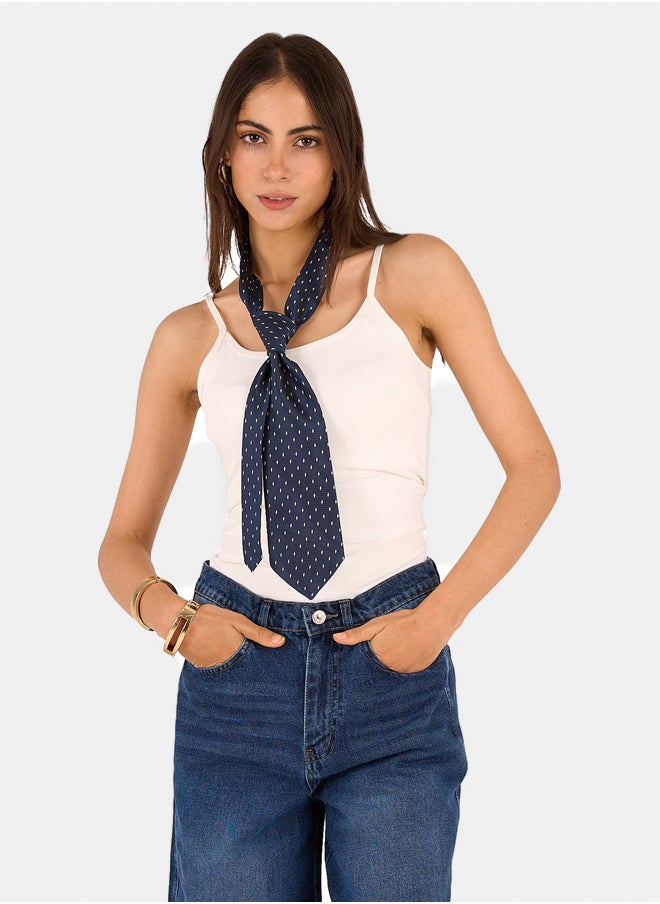 Clue Spaghetti Strap Tencel Top  - Image 1