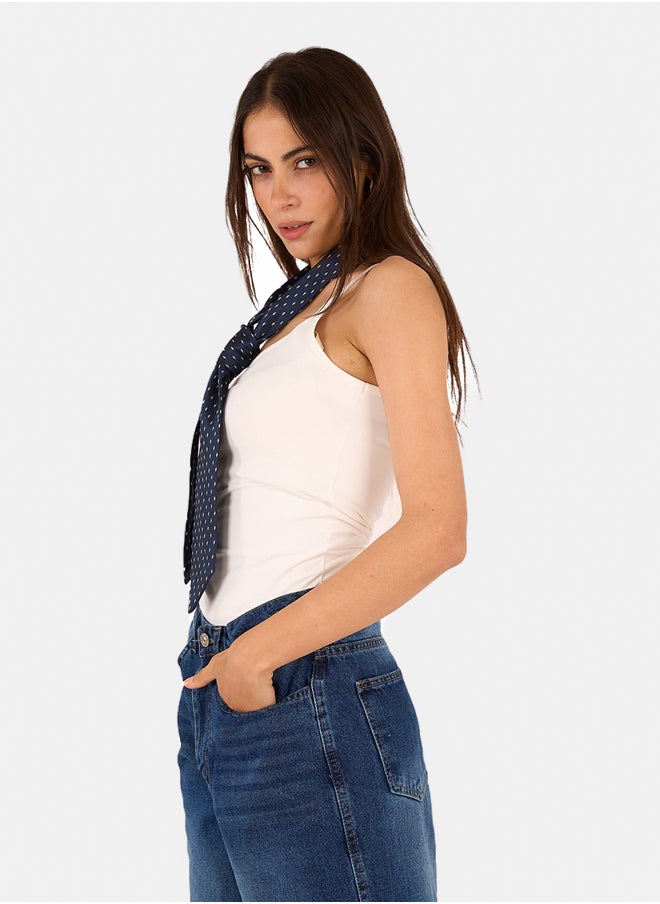 Clue Spaghetti Strap Tencel Top  - Image 2