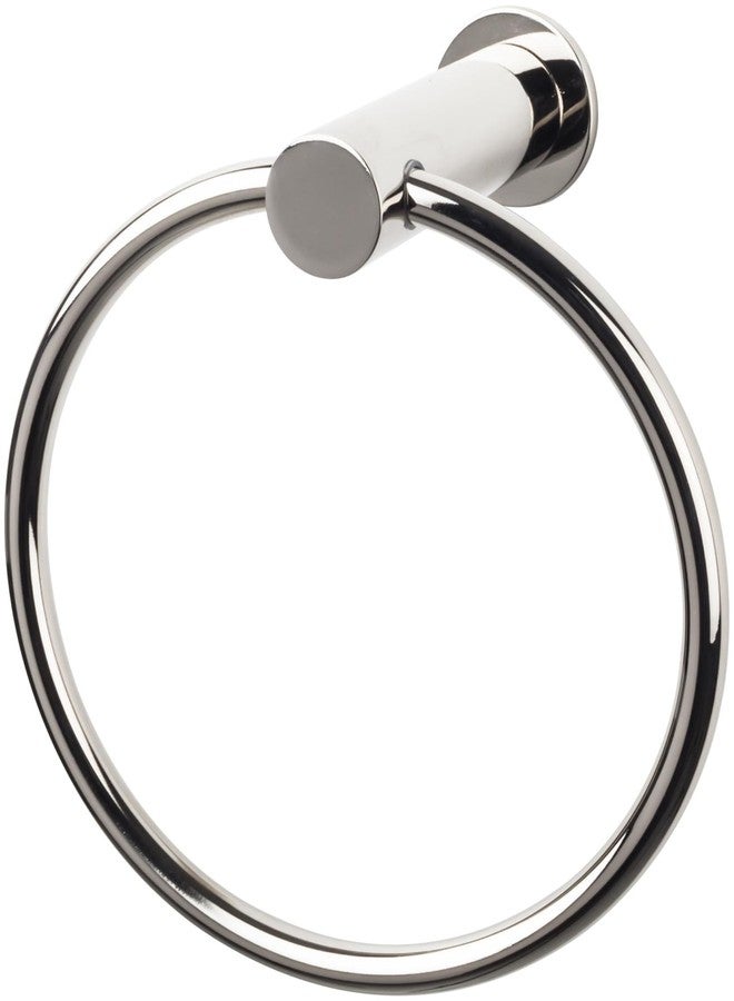 Top Knobs HOP5-PN Hopewell Bath Ring Polished Nickel - Image 1