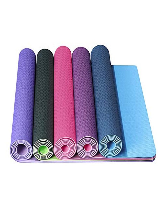 MORADO بساط يوغا عالي الكثافة من مورادو® للتمارين المنزلية والرياضية وتمارين اليوغا بسماكة 6 مم، بساط يوغا مضاد للانزلاق للرجال والنساء (متعدد الألوان، الكمية - قطعة واحدة) - Image 2