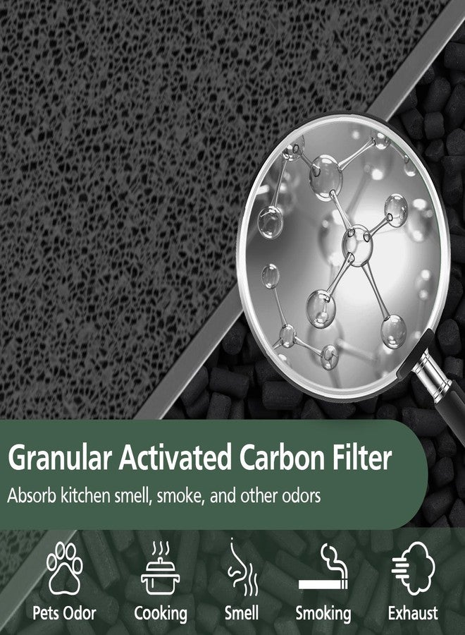 isinlive 2-Pack MK-D05 Air Fil-ter Replacement for MK-D05 Air Cleaner Puri-fier, 4-in-1 Filtration with Advanced HEPA Filt-er and Carbon Filt-er, Green (Pet Dander Version) - Image 5