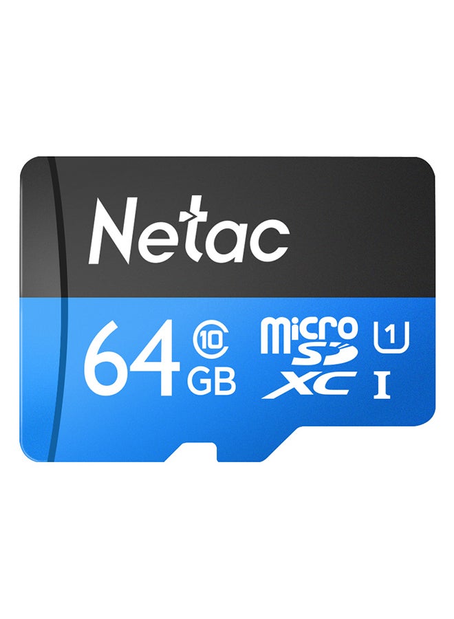 Netac P500 MicroSDXC Memory Card Blue/Black - Image 1
