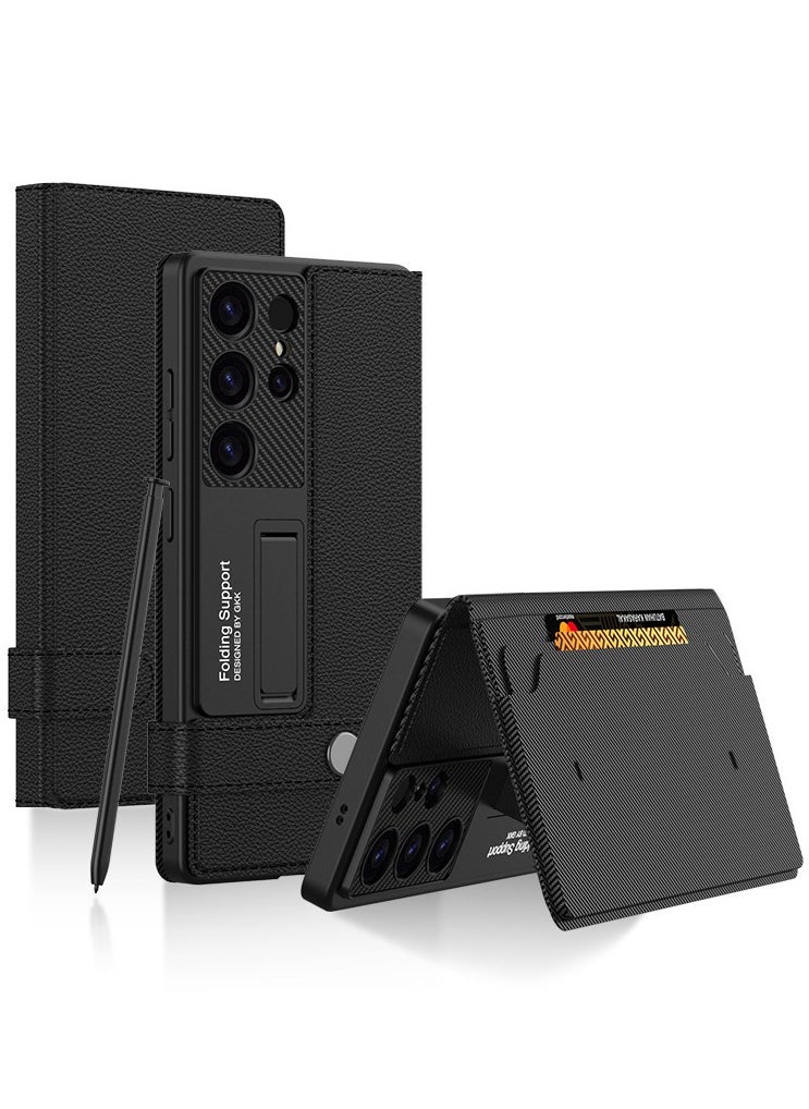 General for Samsung Galaxy s25 Ultra Case [with Card Holder] Wallet Case Flip Cover Kickstand Leather Magnetic Funda para S 25 Ultra 6.8 '' 5G 2025 Best Phone Cases  - Image 1