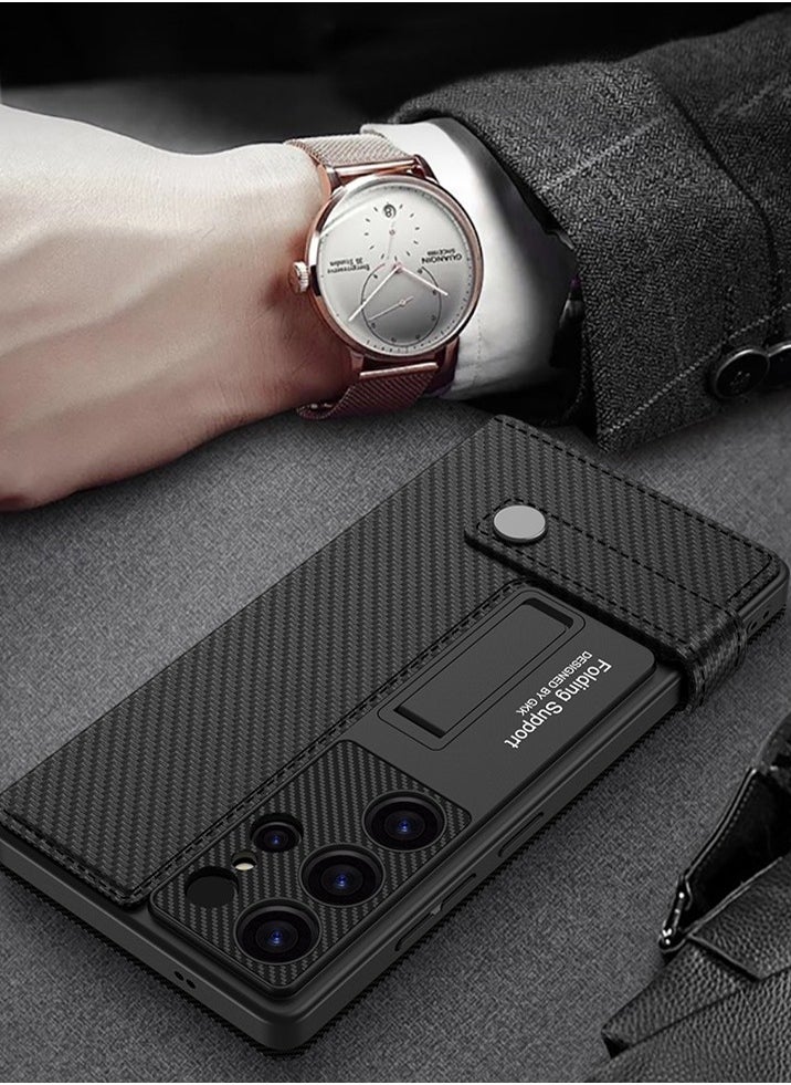 General for Samsung Galaxy s25 Ultra Case [with Card Holder] Wallet Case Flip Cover Kickstand Leather Magnetic Funda para S 25 Ultra 6.8 '' 5G 2025 Best Phone Cases  - Image 3