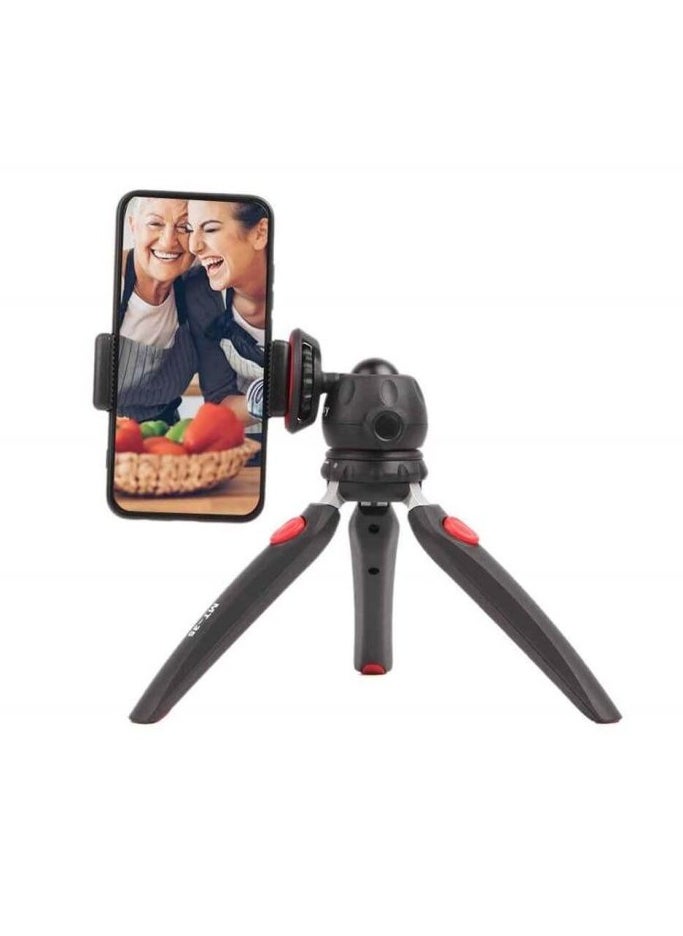 SIDRUM Jmary MT-35 Table Top Mini Portable Tripod Stand: Compact tripod stand for mobile phones and DSLRs, with extendable legs.