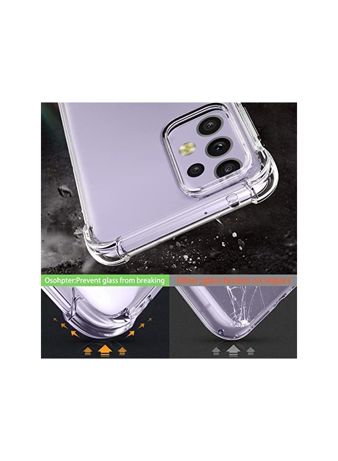 YoYoTech غطاء حماية شفاف مقاوم للصدمات من مادة TPU الناعمة لهاتف Galaxy A73 5G مصمم خصيصًا لهاتف (Samsung Galaxy A73 5G) - Image 3