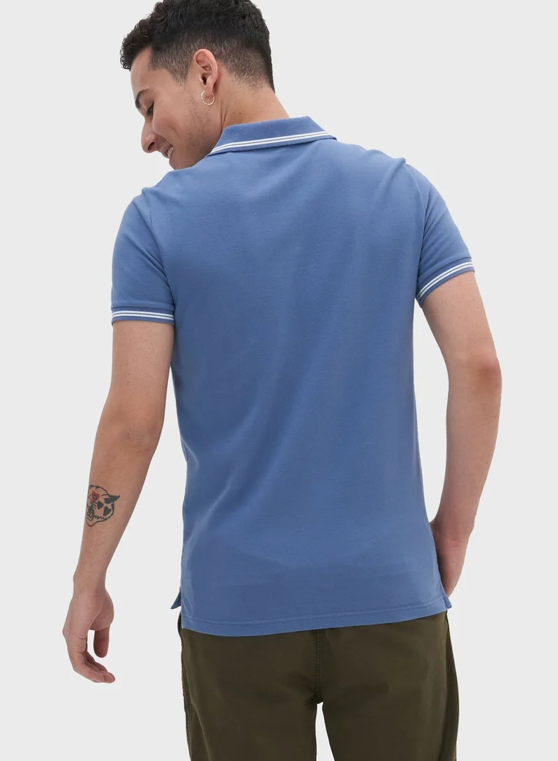 American Eagle Logo Pique Polo