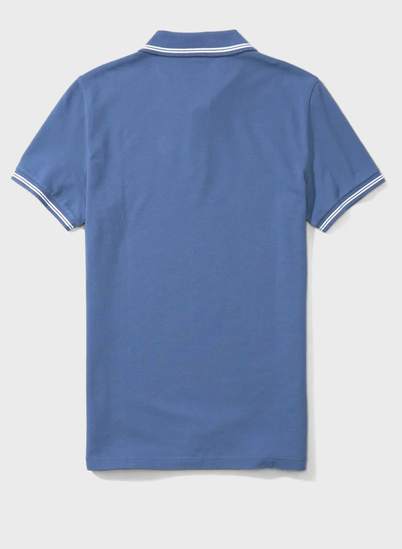 American Eagle Logo Pique Polo