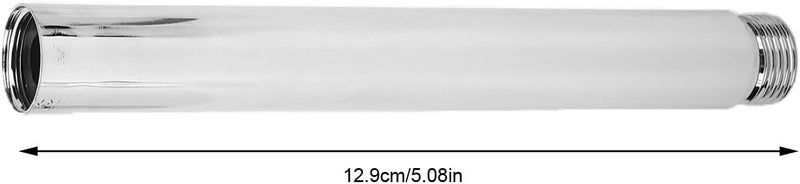 ZJchao 6 Inch Stainless Steel Shower Head Extension Arm, G1 2 Universal Connector, Adjustable Shower Head Extender Pipe with Extra Seal Washer, Easy Install for Standard Fixed (brass) - Image 1